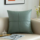 Axyaa Light Simulation Leather Thickened Throw Pillow - Waterproof Rectangular Cushion