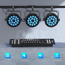 Axyaa 18x12W LED Par Light RGBWA+UV Stage Effect for Disco Party Concert
