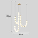 Axyaa Nordic Stair Chandelier, Living Room Pendant Lights, Indoor Ceiling Light