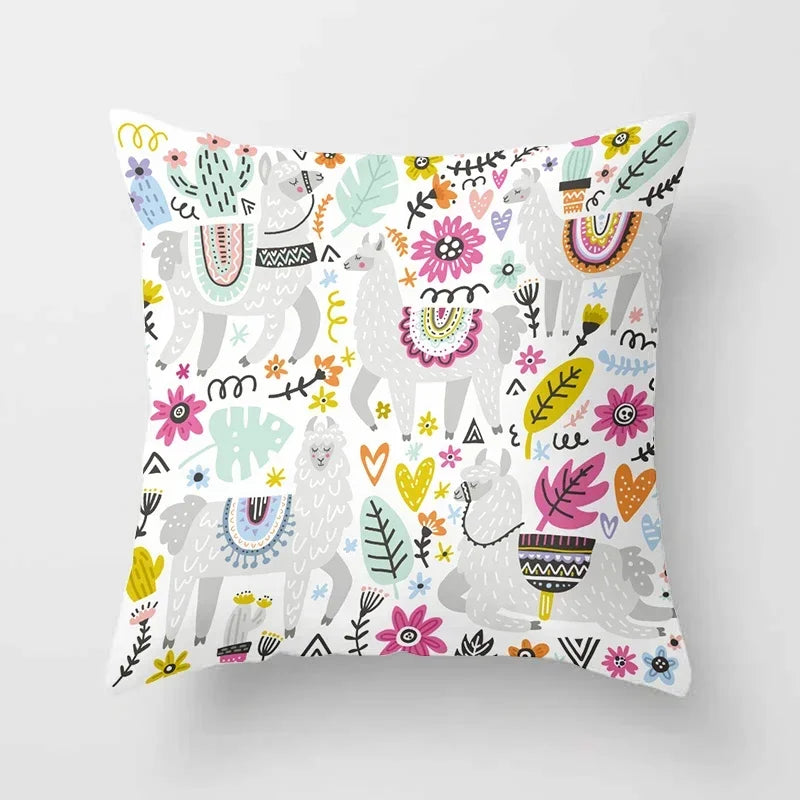 Axyaa Decorative Cushions Pillowcase - Soft Polyester Throw Pillow Cover for Sofa Décor