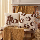 Axyaa Autumn Pumpkin Plush Pillowcase for Sofa Decoration