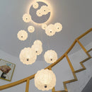 Axyaa Crystal Chandelier Ceiling Lamp LED Indoor Living Room Lighting