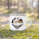 Axyaa Adventure Campfire Party Camping Mug - Mountain Handle Cup Gifts for Camper