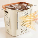 Axyaa Large Foldable Clothes Storage Basket Box: Student Dormitory Organization Solution