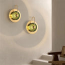 Axyaa Glass Led Wall Lamp: Nordic Minimalist Living Room Lighting & Bedside Decoration
