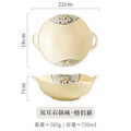 Axyaa Ceramic Double Ear Ramen Bowl Tableware