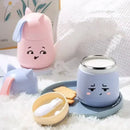 Axyaa Cat Ear Soup Cup with Spoon - Leak-proof & Portable Breakfast Cup