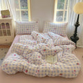 Axyaa Queen Size Strawberry Bedding Set: Duvet Cover, Bed Sheet, Pillowcase