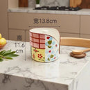 Axyaa Ceramic Tissue Holder: Vertical Paper Towel Stand for Kitchen & Desktop