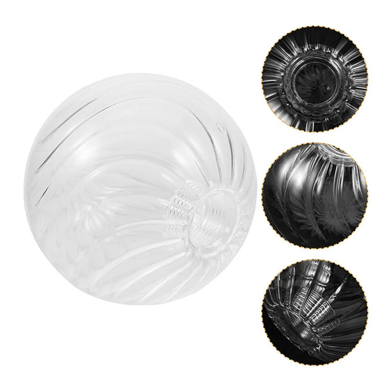 Axyaa Clear Glass Globe Lamp Shade Replacement for Pendant Light