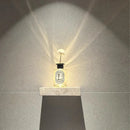 Axyaa Yellow Travertine LED Sconce Modern Minimalist Wall Light for Bedroom, Bar, Hotel