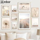 Axyaa Nordic Canvas Wall Art Print Posters for Living Room Decor