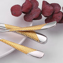 Axyaa Gold Plated Stainless Steel Cutlery Set Western Tableware Fork Spoon