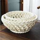 Axya Ceramic Fruit Plate & Snack Basket Set