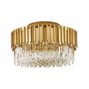 Axyaa Crystal Ceiling Chandelier: Luxury LED Lighting for Modern Living Spaces