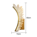 Axyaa Acrylic Feather Wall Lamp for Bedroom, Living Room, Study - Modern, Simple Design
