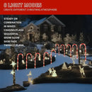 Axyaa Solar Cane Lights Set for Outdoor Garden Decoration