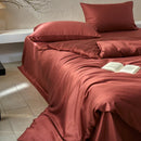 Axyaa Queen Duvet Cover Set - Lyocell/Cotton Mix, Natural Plant Fibers