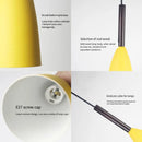 Axyaa Nordic Minimalist Pendant Lights - Modern E27 Lighting for Dining, Kitchen Island, Bar