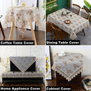 Axyaa Lace Embroidered Tablecloth for Dining Tables, Home and Wedding Decor