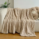 Axyaa Ultra Soft Taffeta Plaid Blanket | Lightweight Cozy Warm Solid Color Blanket
