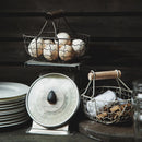 Axya Wrought Iron Bread Basket Set for Stylish Kitchen Storage & Home Décor