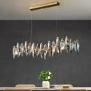 Axyaa Luxury Crystal Chandelier Dining Room Ceiling Light