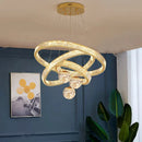 Axyaa Crystal Chandelier Pendant Light for Luxe Living and Dining Spaces