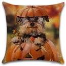 Axyaa Happy Halloween Dog Cat Linen Pillow Covers Cushion Cover Home Decor Pillowcase