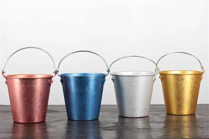 Axya Stainless Steel Bar Ice Bucket with Two Handles - Club Bar Supplies