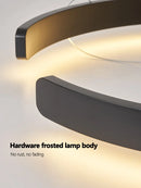 Axyaa Modern Ring Chandelier LED Lights for Dining Room and Bedroom