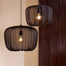 Axyaa French Fabric Apple Pendant Lamps - Cream Nordic Bar Lighting Fixtures