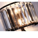 Axyaa Gold Black Crystal LED Wall Lamp for Chic Interiors