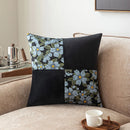 Axyaa Velvet Patchwork Pillowcase Cojines Flower Throw Pillow Cover