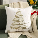 Axyaa Embroidered Snowflakes Christmas Cushion Cover