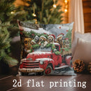 Christmas Dogs Pattern Pillow Covers for Home Decor by Axyaa