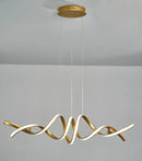 Axyaa Modern LED Chandelier Gold/Black Finish for Living Room, Bedroom, Study - AC110-260V