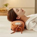 Axyaa Cotton Buckwheat Cylindrical Pillow for Better Sleep Support