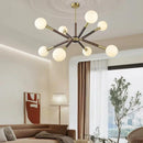 Axyaa Antique Copper Walnut Pendant Lamp for Living Room, Bedroom, Dining Hall