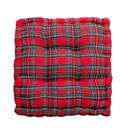 Axyaa Buffalo Check Kitchen Chair Seat Cushions - Farmhouse Style Tartan Plaid Square Cushion