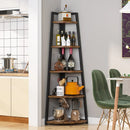Axyaa Corner Wood Bookshelf Storage Shelves • Tribesigns Bookcase Elegant Rack