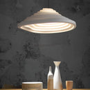 Axyaa White Resin Terrace Chandelier LED Pendant Light for Modern Interior Decor