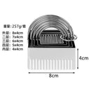 Axyaa Stainless Steel Cake Mould Set with Biscuit Cutters and Embossing Moulds