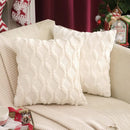 Axyaa Plush Pillow Cover 45x45cm Cozy Cushion for Home Living Room Sofa