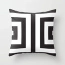Geometric Black Yellow Cushion Covers - Axyaa Modern 18" Throw Pillow Case