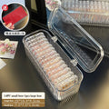 Axyaa Nail Tip Organizer Case: Clear Artificial Nail Display Holder & Packaging