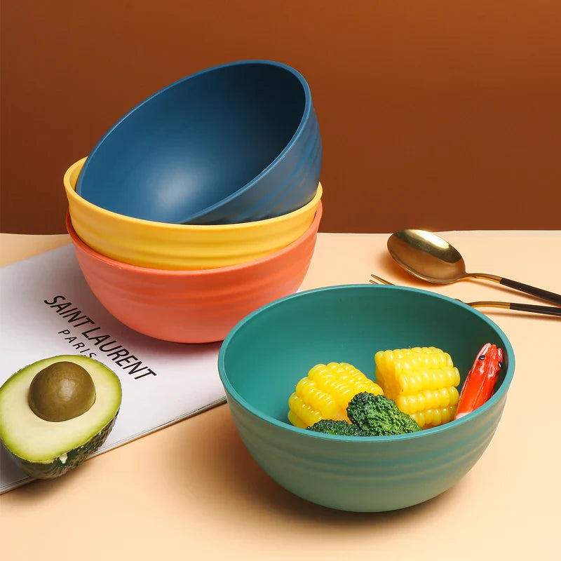Axyaa 8pcs PP Bowl Set for Family Kitchen, Restaurant, Picnic, Camping
