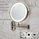 Axyaa LED Makeup Mirror Double Side Fill Light USB Charging Tricolor Dimming