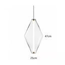 Axyaa Glass Chandelier LED Pendant Light - Nordic Style Bedroom Living Kitchen Decor