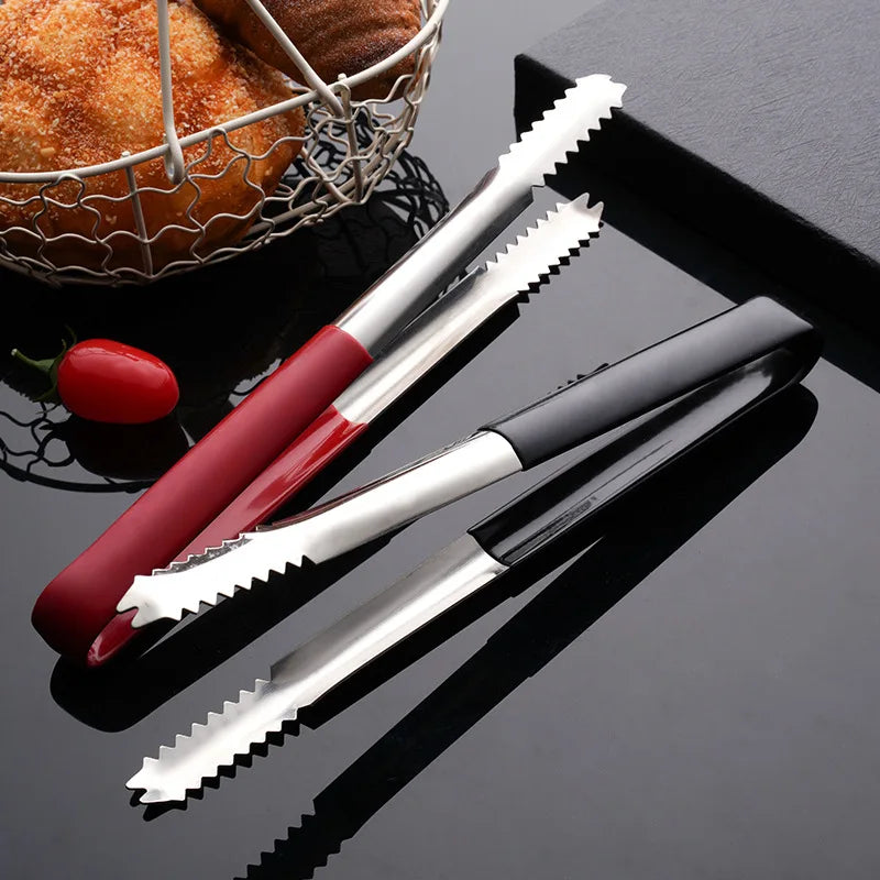 Axyaa Stainless Steel Food Clip Tweezer for Grilling and Buffet